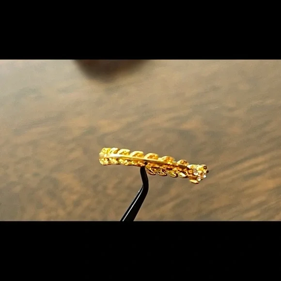 14k Gold plated CZ Ring -  Size 7 - Picture 16 of 16